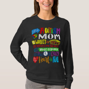 Camiseta Sou um Autismo Mãe Wallet Vazia, Orgulhosa Mãe Aut