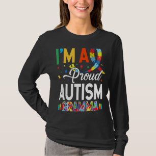 Camiseta Sou um Autismo Orgulhoso Gramma Correspondente a A