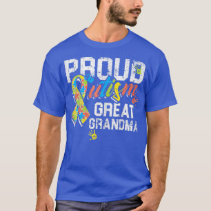 Camiseta Sou um Autismo Quebra-cabeça de vovó Autista Autis