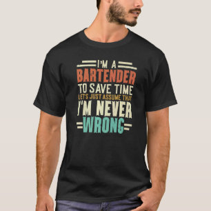 Camiseta Sou um Barman Bartending Barman, Barman Mixologi