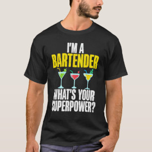 Camiseta Sou um Barman, qual é o seu super-poder engraçado