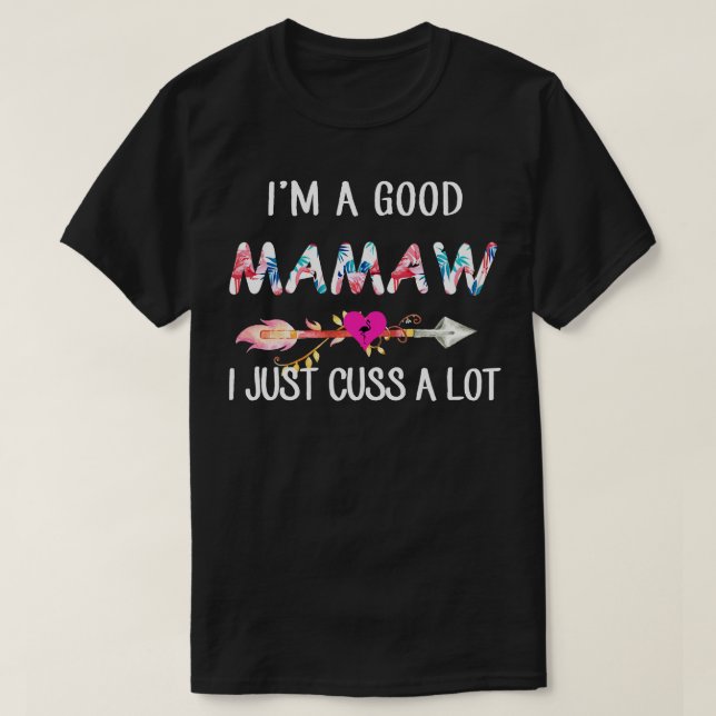 Camiseta Sou Um Bom Flamingo De Mamaw, Eu Só Cuido Muito (Frente do Design)