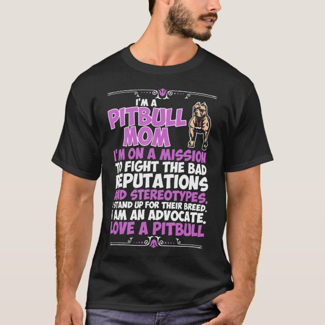 Camiseta Sou Um Cachorro Pitbull Mãe (Frente)