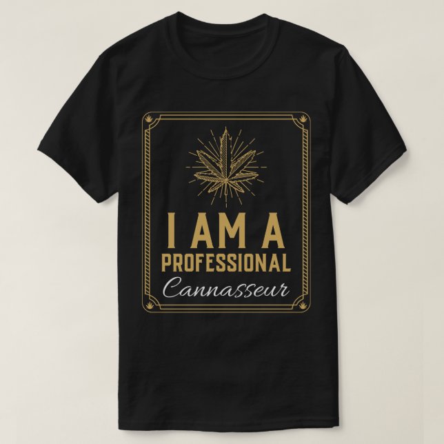 Camiseta Sou Um Canasseur Profissional (Frente do Design)