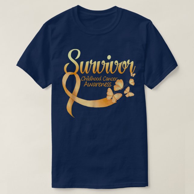 Camiseta Sou um Cancer de Sobrevivência da Borboleta (Frente do Design)