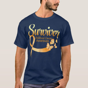 Camiseta Sou um Cancer de Sobrevivência da Borboleta