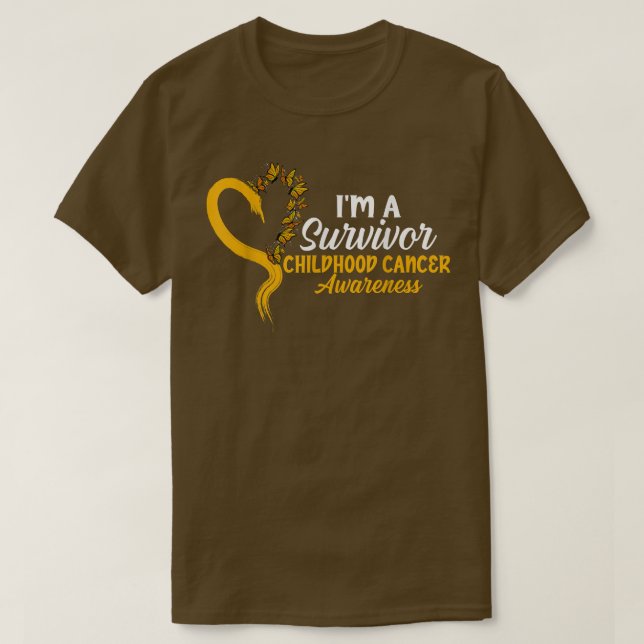 Camiseta Sou um Cancer de Sobrevivência da Borboleta (Frente do Design)