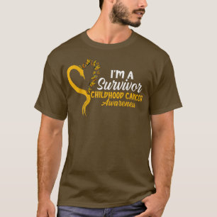 Camiseta Sou um Cancer de Sobrevivência da Borboleta
