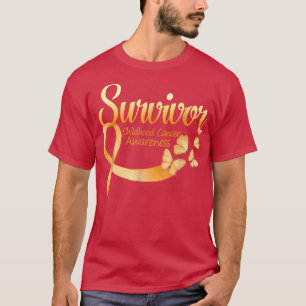 Camiseta Sou um Cancer de Sobrevivência da Borboleta