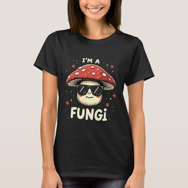 Camiseta Sou um cara divertido de fungos divertidos cogumel (Frente)