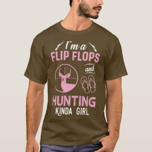 Camiseta Sou Um Chinelos E Uma Menina De Caça