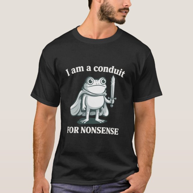 Camiseta Sou um Condutor de Bobagens Sarcástico Sapo Engraç (Frente)