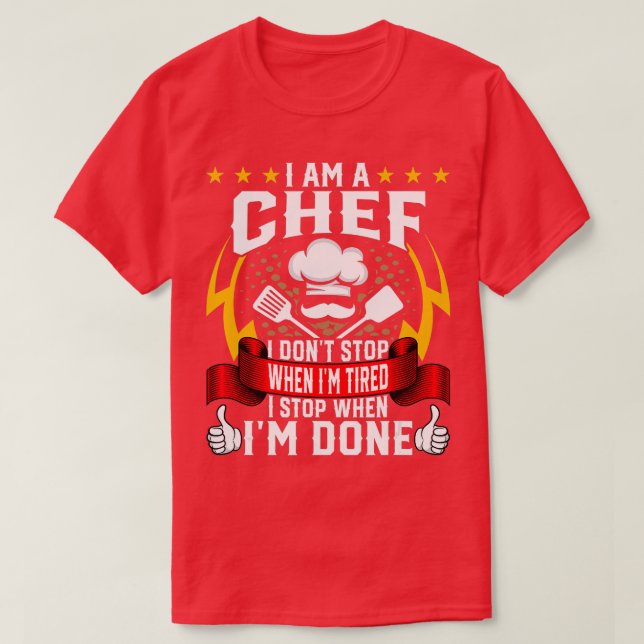 Camiseta Sou um cozinheiro cozinheiro Sous Chef Cuisin Chef (Frente do Design)