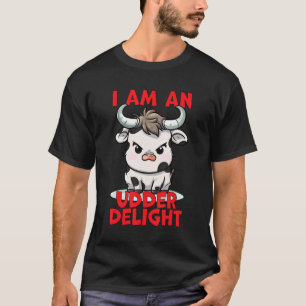 Camiseta Sou Um Delícia de Úbere Trocadilho de Vaca