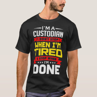 Camiseta Sou Um Depositário Que Não Paro Quando Estou Cansa