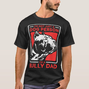 Camiseta Sou um dono de cachorro Pai Americano Bully