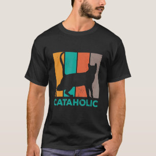 Camiseta Sou um dono de gato católico Animais Dono de anima