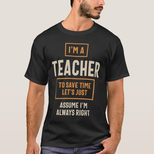 Camiseta Sou um dote de título de professor (Frente)