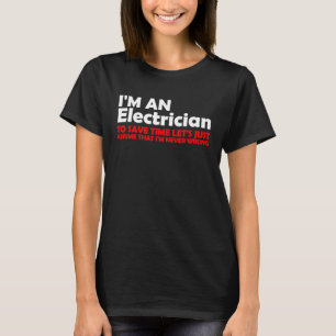 Camiseta Sou um eletricista Engenheiro Lineman
