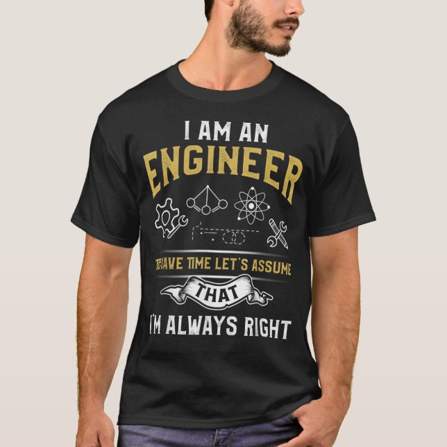 Camiseta Sou Um Engenheiro Para Economizar Tempo, Vamos Ass (Frente)