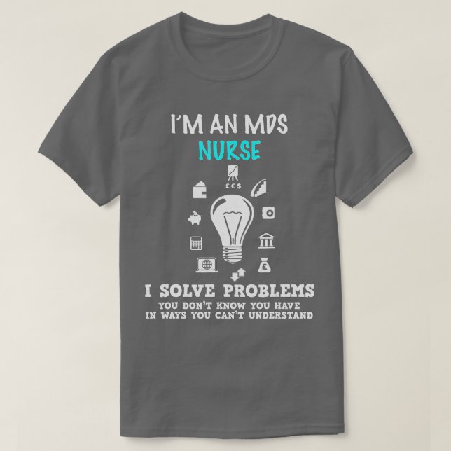 Camiseta Sou um estudante de Enfermeira MDS que dá Medicina (Frente do Design)