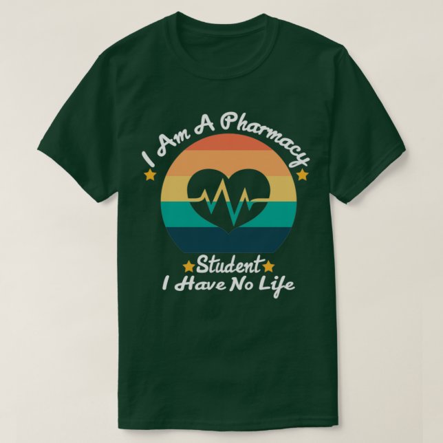 Camiseta Sou Um Estudante De Farmácia Que Não Tenho Vida 4 (Frente do Design)