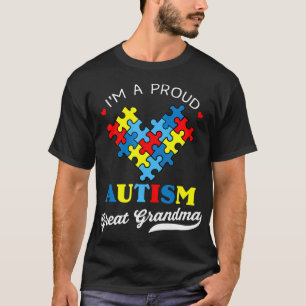Camiseta Sou um Excelente Autismo orgulhoso vovó - Perfeit