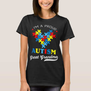 Camiseta Sou um Excelente Autismo orgulhoso vovó - Perfeito