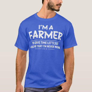 Camiseta Sou um fazendeiro Engraçado, Legal Fazendeiro Loca