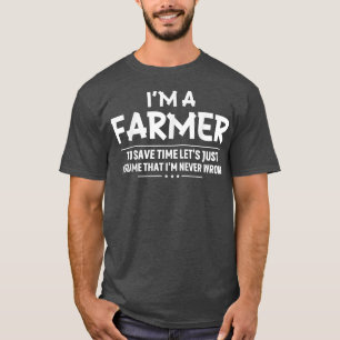 Camiseta Sou um fazendeiro Engraçado, Legal Fazendeiro Loca
