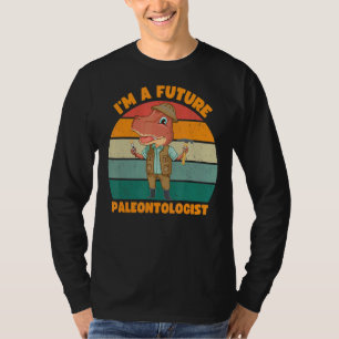 Camiseta Sou um Futuro Paleontólogo Retro Paleontology Din