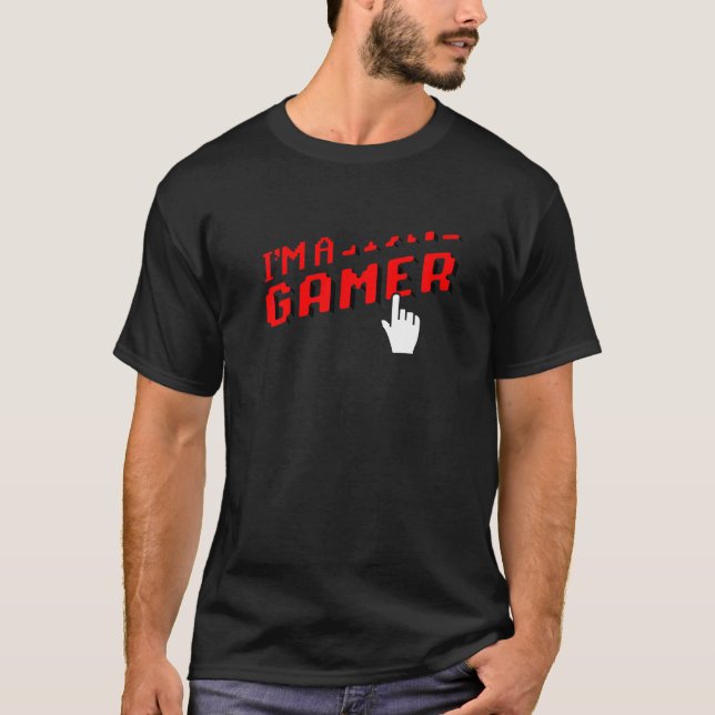 Camiseta Sou um Gamer Video Game Player Geek Pc Console (Frente)