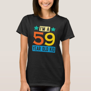 Camiseta Sou um garoto de 59 anos, 59ª Celebração de Aniver