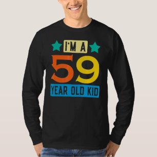 Camiseta Sou um garoto de 59 anos, 59ª Celebração de Aniver