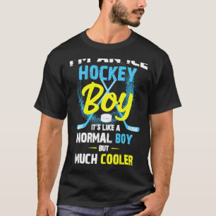 Camiseta Sou um Garoto de Hóquei no Gelo