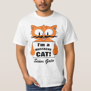 Camiseta Sou um Gato de bigode! Senor Gato