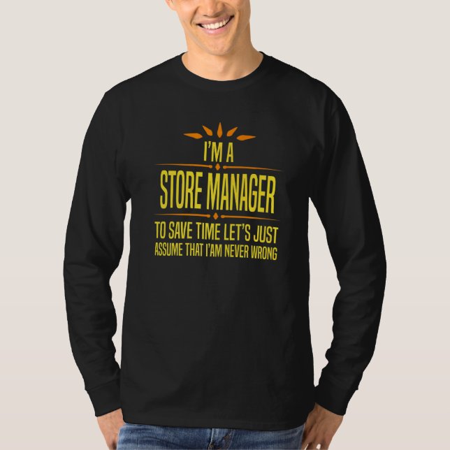 Camiseta Sou um gerente de loja   (Frente)