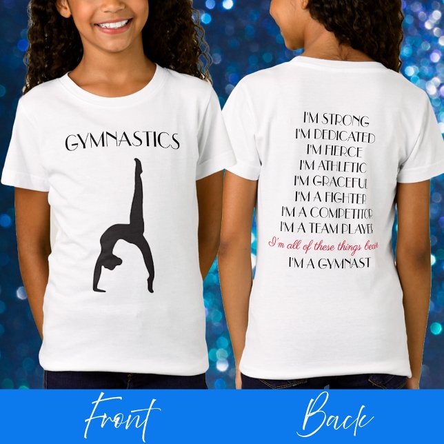 Camiseta Sou um ginasta - Camisa-T de ginástica inspiracion (Criador carregado)