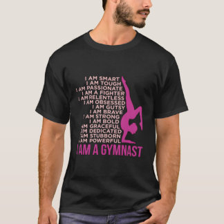 Camiseta Sou Um ginasta de ginástica de ginástica