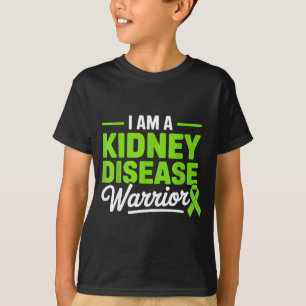 Camiseta Sou um guerreiro da doença renal doença renal