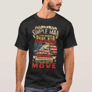 Camiseta Sou um homem simples, amo a liberdade, bebo cervej