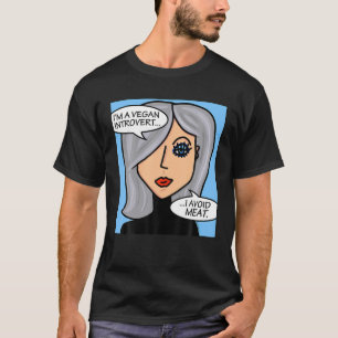 Camiseta Sou um Introdutor Vegan Eu Evito Carne