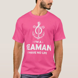 Camiseta SOU UM Marinheiro Eu Não Tenho Vida Marítimo Marin