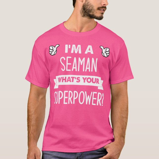 Camiseta SOU UM Marinheiro Qual É Seu Superpoder (Frente)