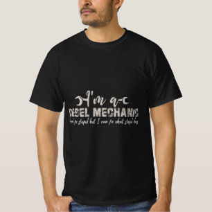 Camiseta Sou um mecânico diesel .. / engenharia mecânica
