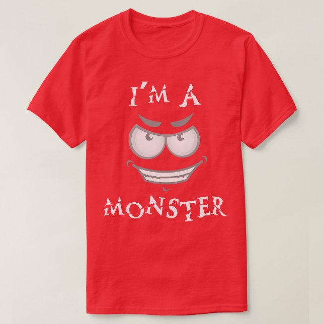 Camiseta Sou um monstro (Frente do Design)