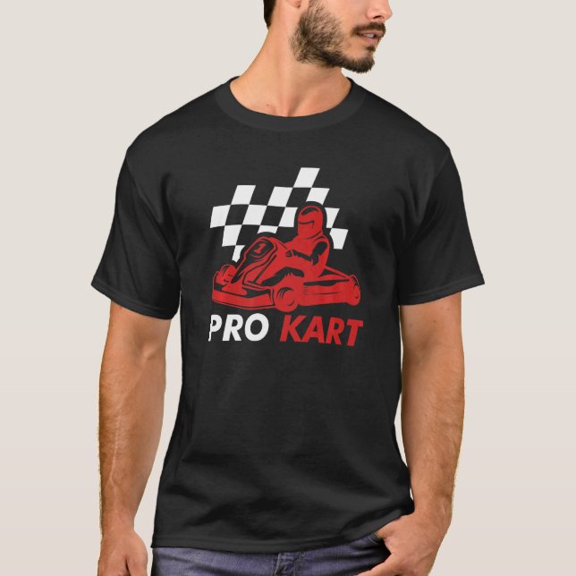 Camiseta Sou um motorista profissional do Kart... (Frente)