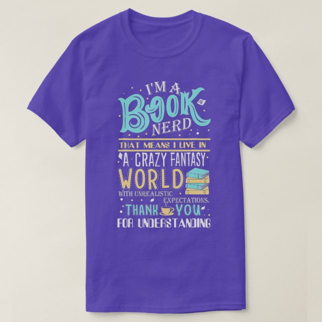 Camiseta Sou um Nerd de Livro (Frente do Design)