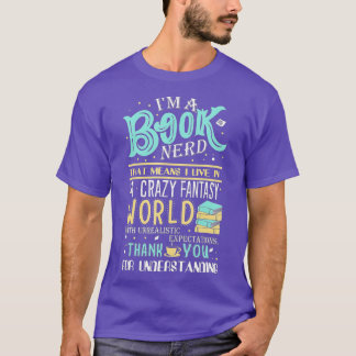 Camiseta Sou um Nerd de Livro