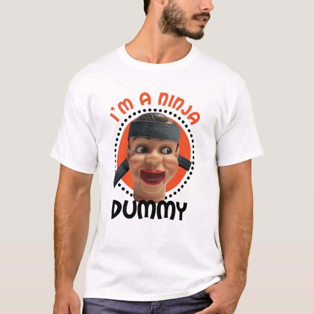 Camiseta Sou um Ninja Dummy para o Dia das Bruxas (Frente)